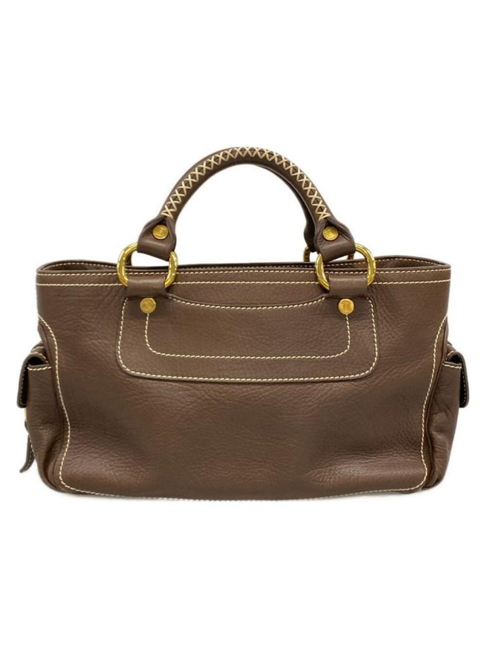 Celine Tote Boogie Dark Brown Leather - Picture 3 of 15